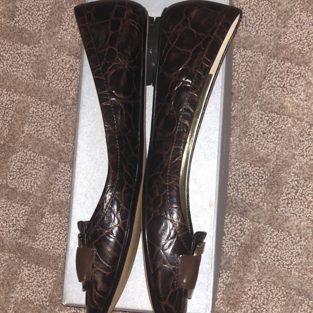 Nine West  Crocodile Leather Flats - Picture 3 of 4